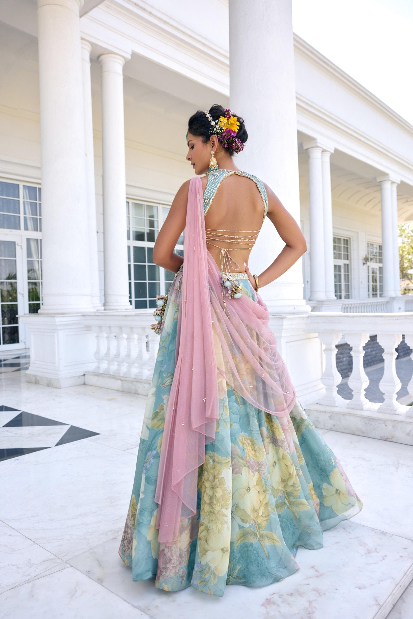 JULIETTE LEHENGA SET - White Maison de Couture