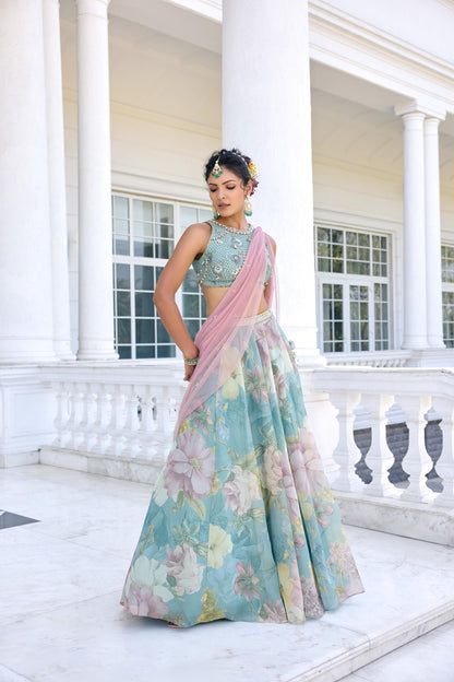 JULIETTE LEHENGA SET - White Maison de Couture
