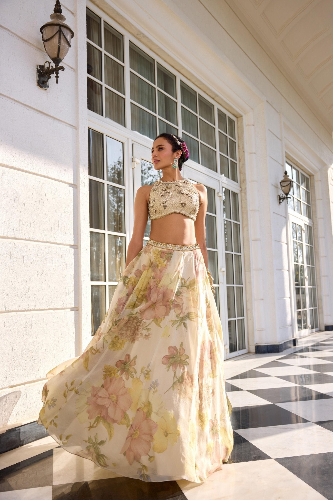 JULIETTE LEHENGA SET - White Maison de Couture