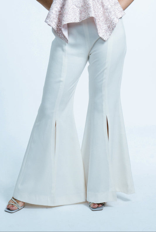 FLARE PANTS WITH HIGH SLITS