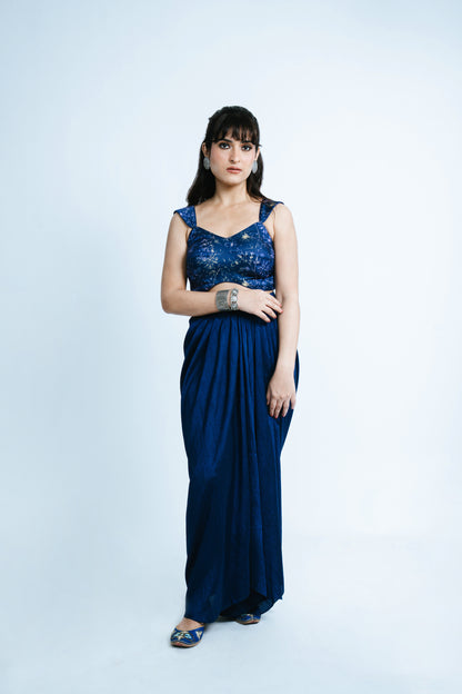 PRE DRAPED SAREE SKIRT