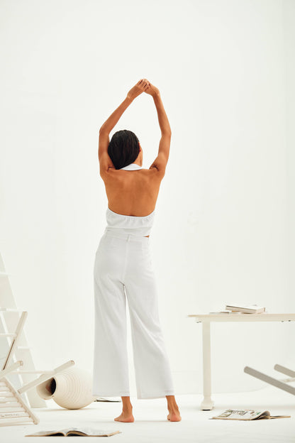 ABIGAIL PLAIN LINEN PANTS