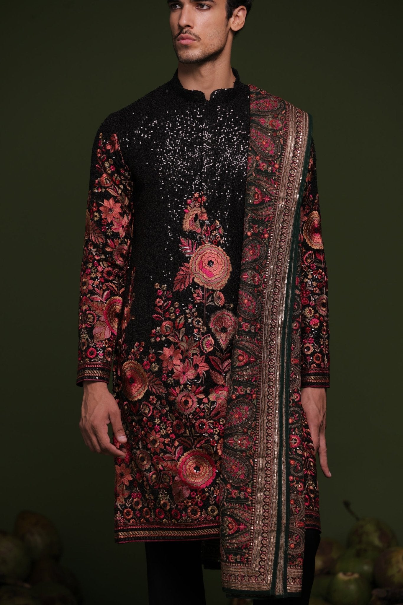 MADHAV MULTI KURTA SET WITH TROUSER AND DUPATTA - White Maison de Couture