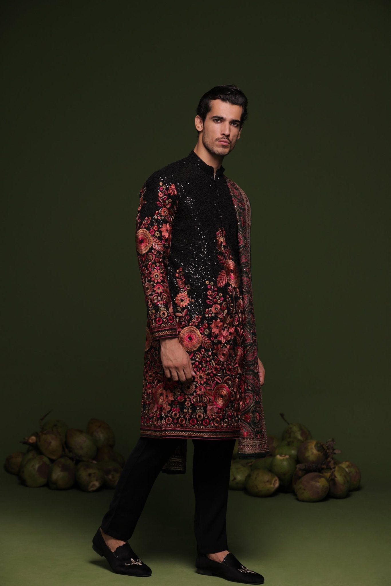 MADHAV MULTI KURTA SET WITH TROUSER AND DUPATTA - White Maison de Couture
