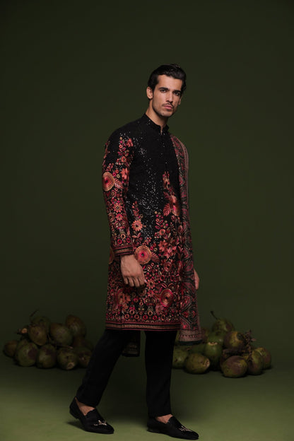MADHAV MULTI KURTA SET WITH TROUSER AND DUPATTA - White Maison de Couture