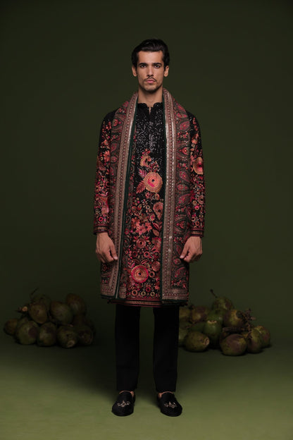 MADHAV MULTI KURTA SET WITH TROUSER AND DUPATTA - White Maison de Couture