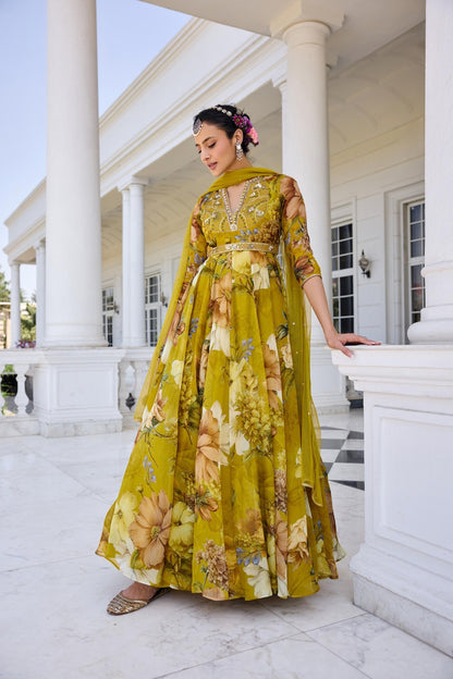 MEHR ANARKALI - White Maison de Couture