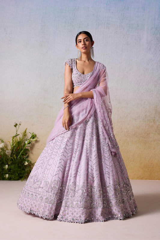 LAVENDER HUSH LEHENGA SET