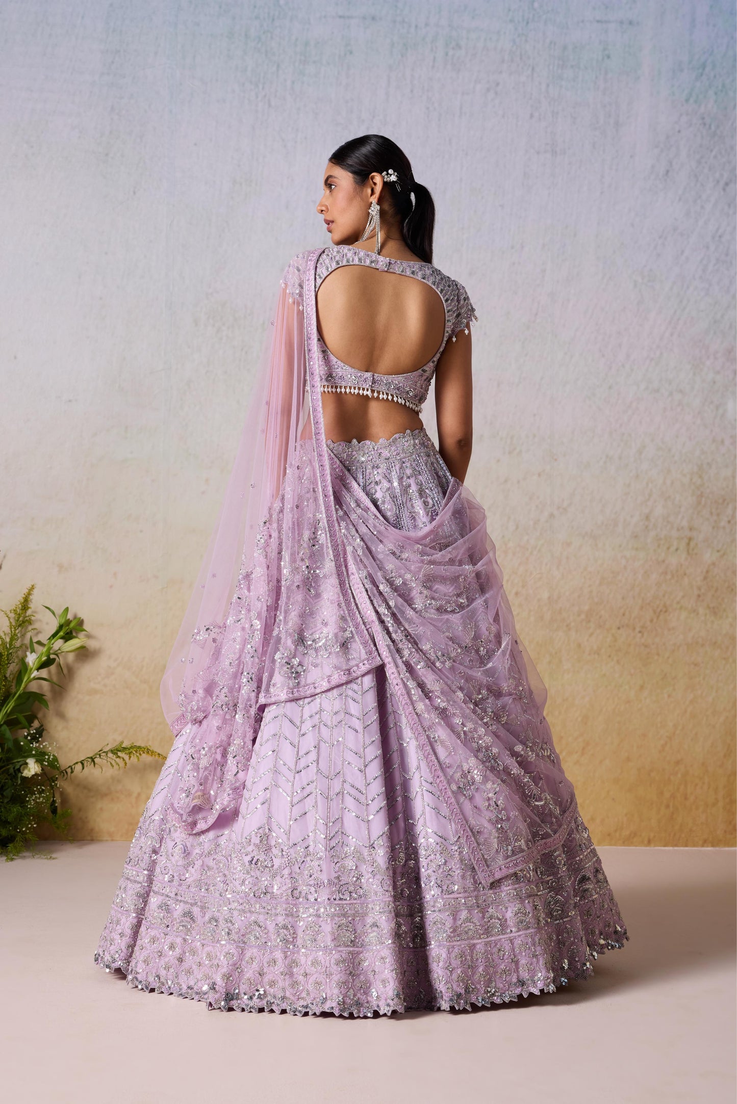 LAVENDER HUSH LEHENGA SET