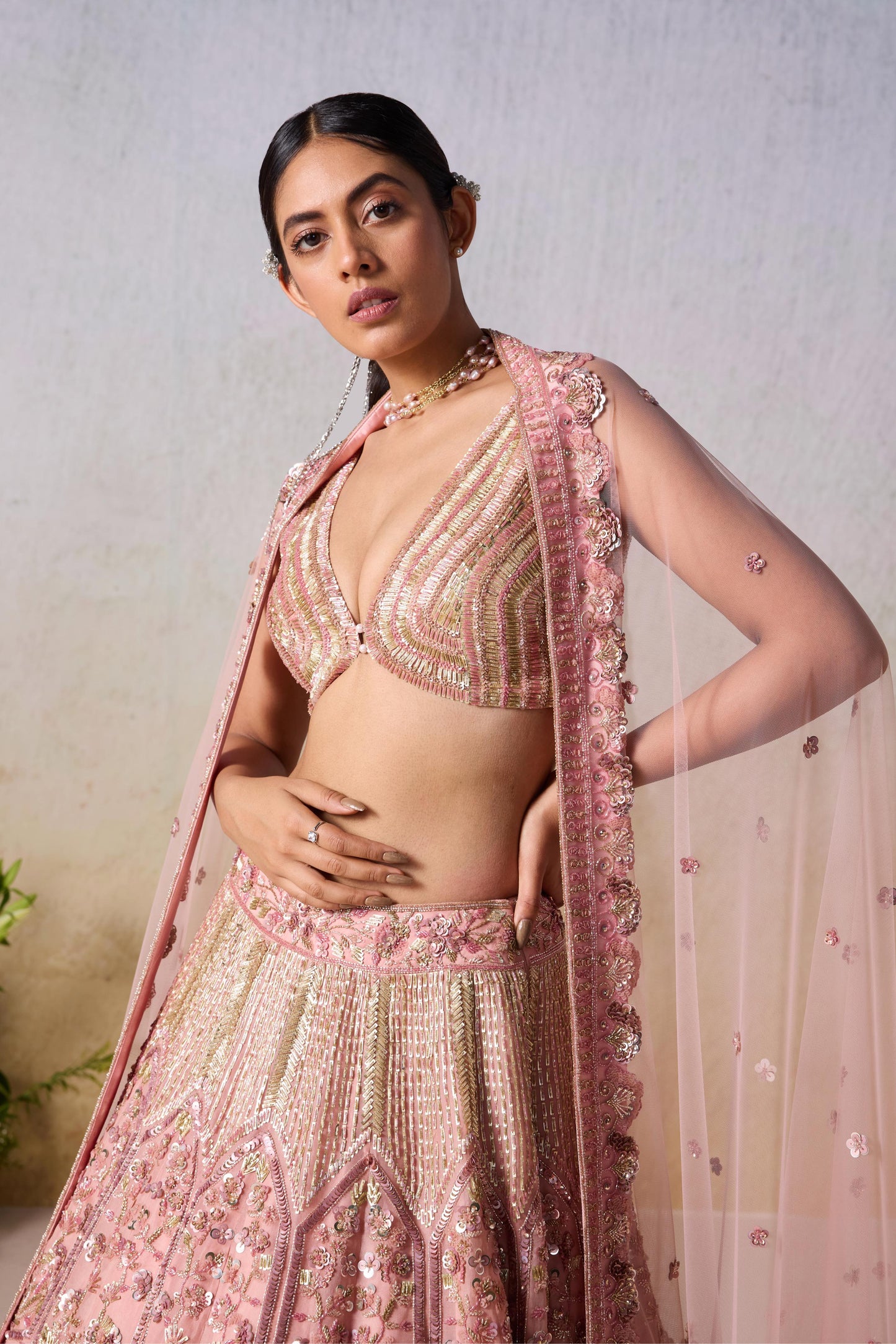 DUSTY ROSE LEHENGA SET