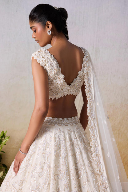 WHITE SMOKE LEHENGA SET