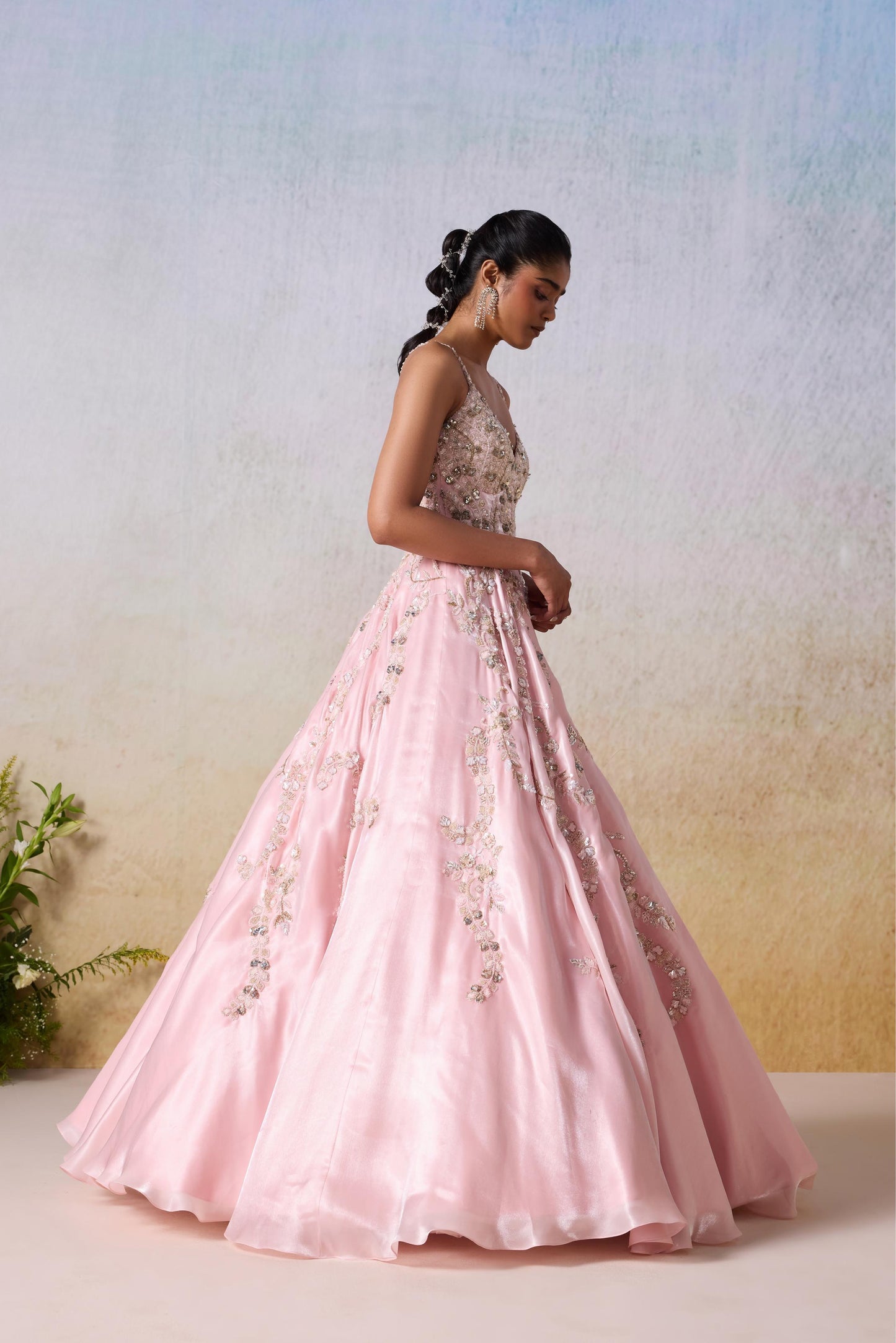 CORSAGE PINK GOWN