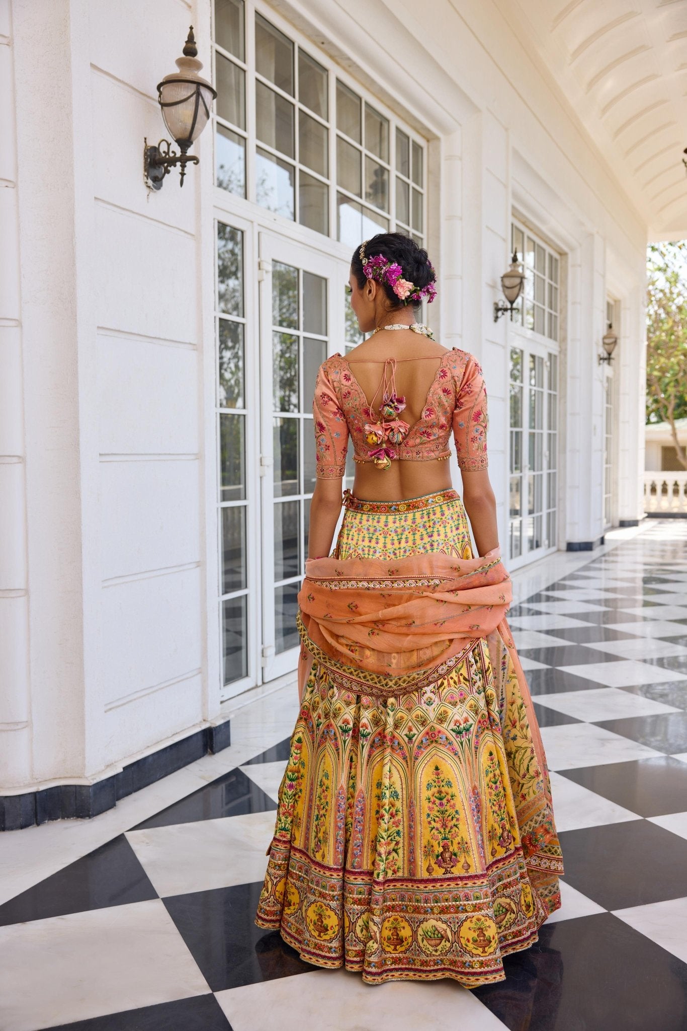 NEHMAT LEHENGA SET - White Maison de Couture