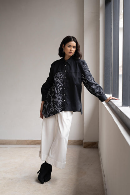 BLOSSOM BLACK SHIRT