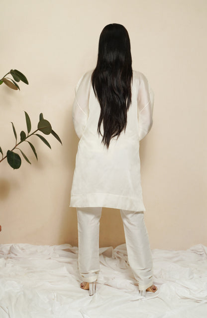 ORGANZA BOXY KURTA SET