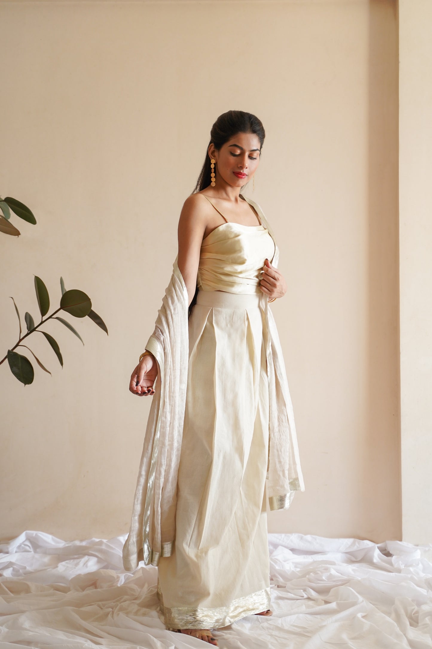 BOX PLEAT SKIRT SET
