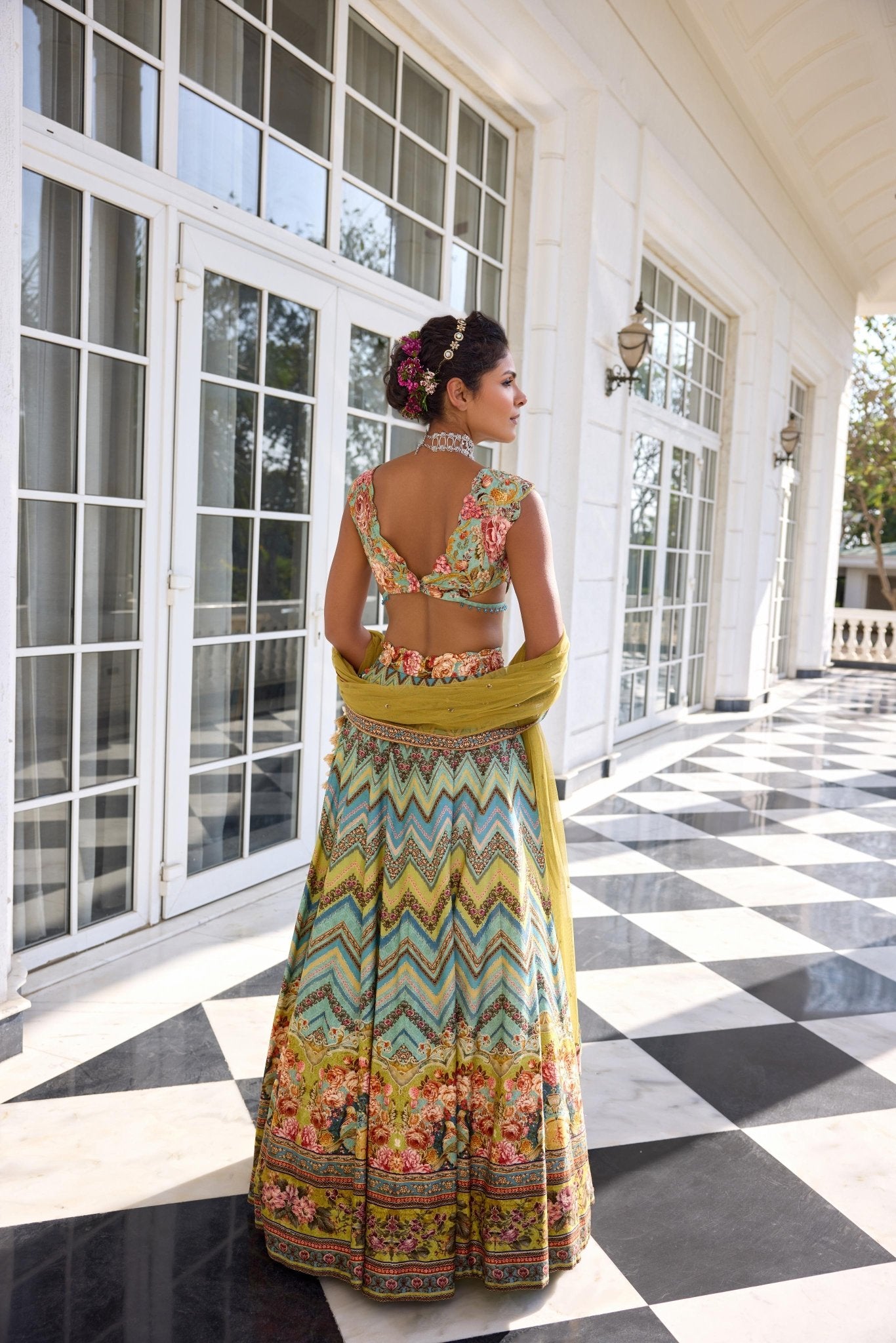 PAVIKA LEHENGA SET - White Maison de Couture