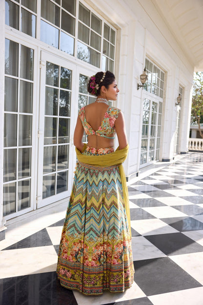 PAVIKA LEHENGA SET - White Maison de Couture