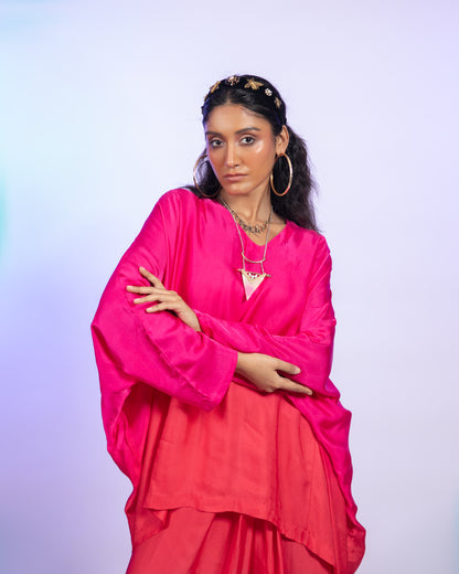 PINK RED COORD SET