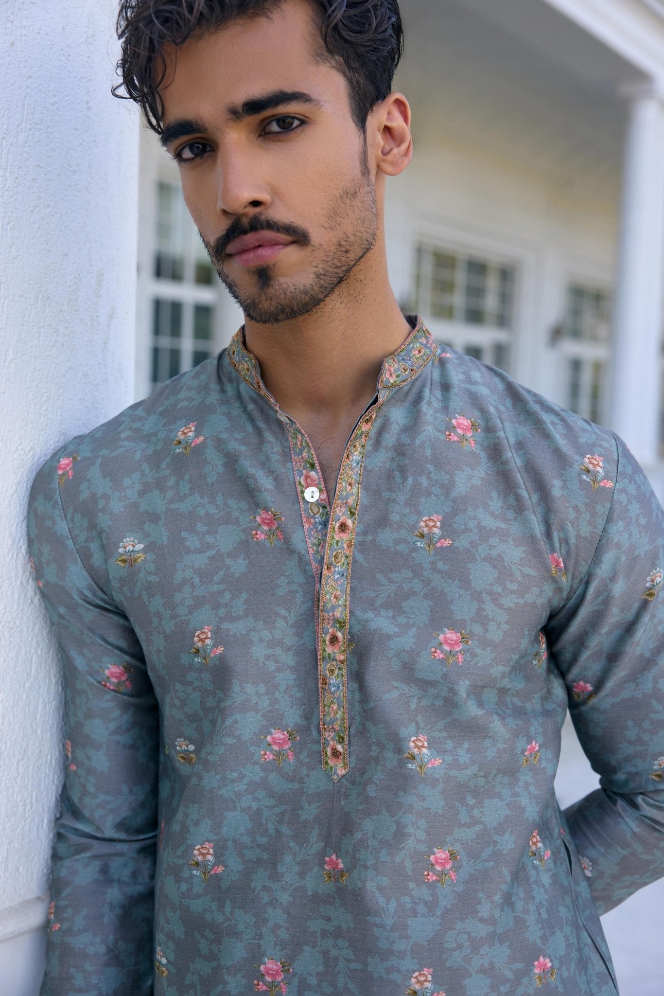 RAYAN KURTA SET - White Maison de Couture