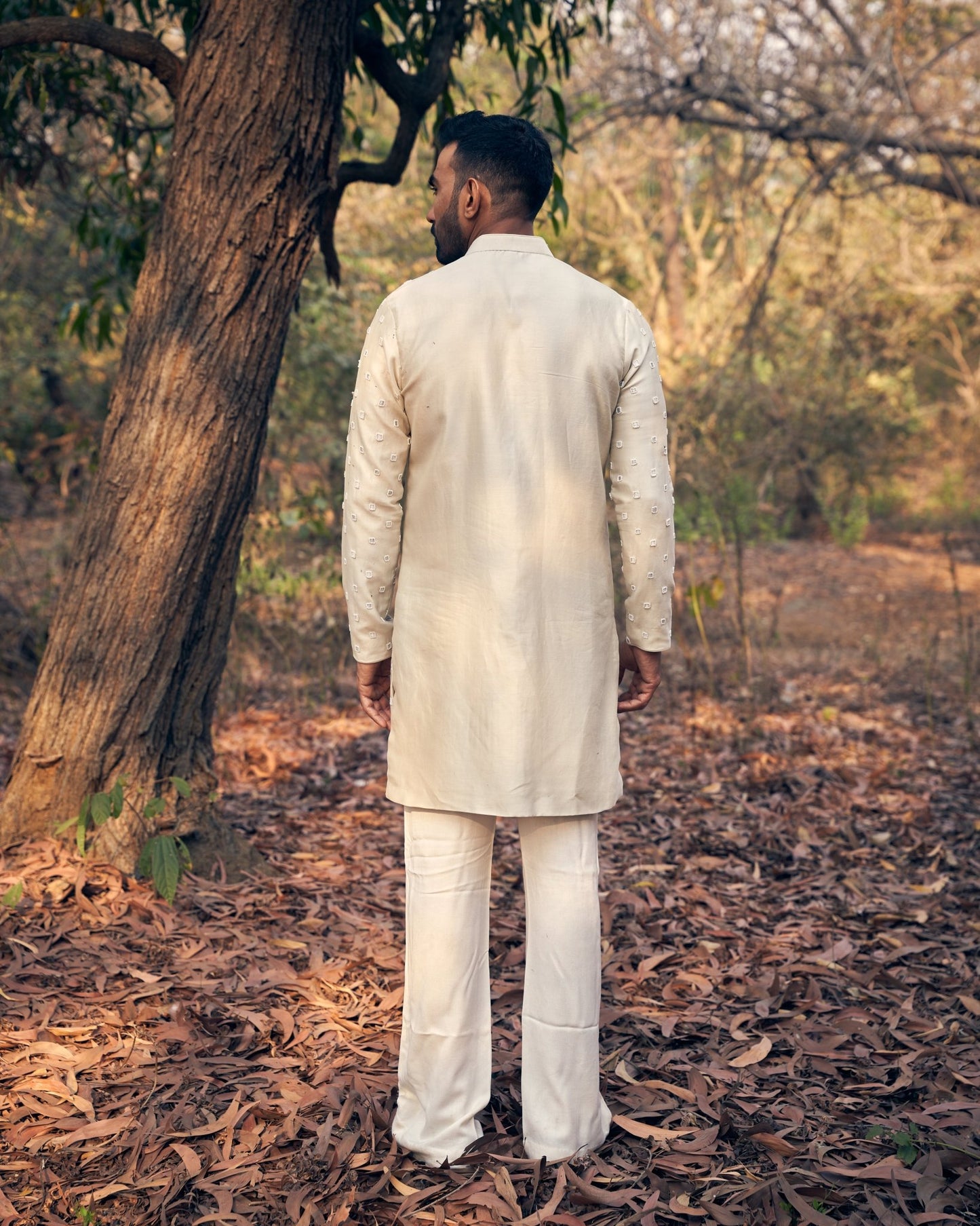 SERENITY KURTA SET - White Maison de Couture