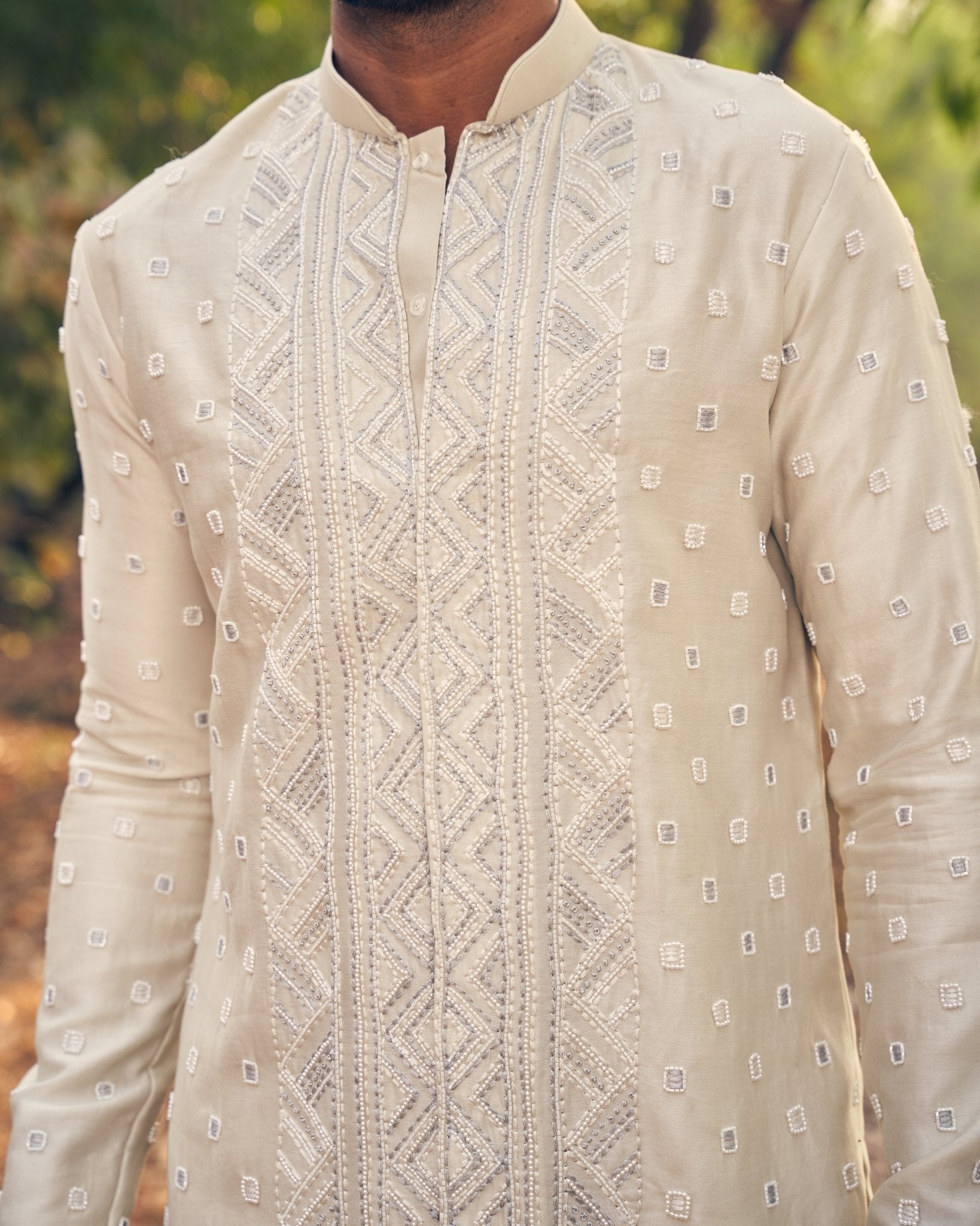 SERENITY KURTA SET - White Maison de Couture