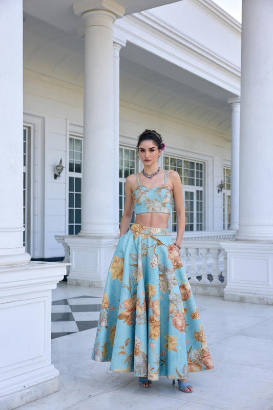 SHIZA SKIRT SET - White Maison de Couture