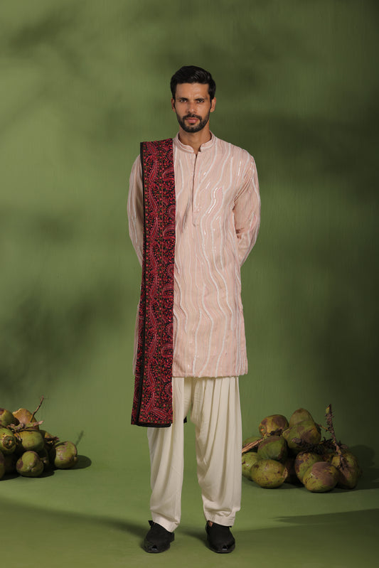 ANTYA PINK KURTA PATIYALA SET WITH DUPATTA