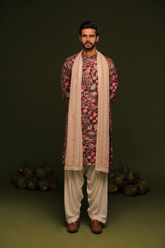 MAHIPAL MULTI KURTA PATIYALA SET WITH DUPATTA