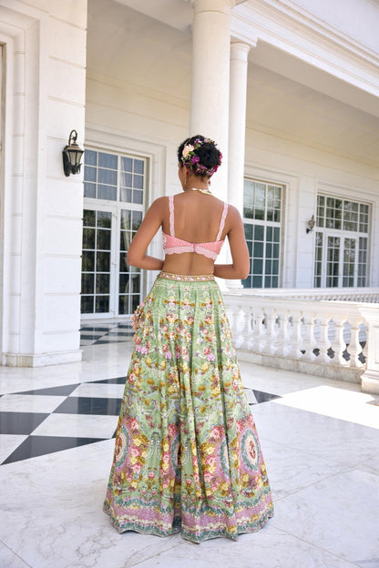 SOFIA LEHENGA SET - White Maison de Couture