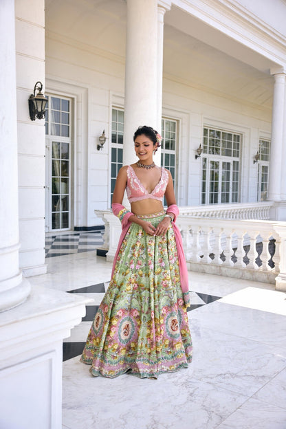 SOFIA LEHENGA SET - White Maison de Couture