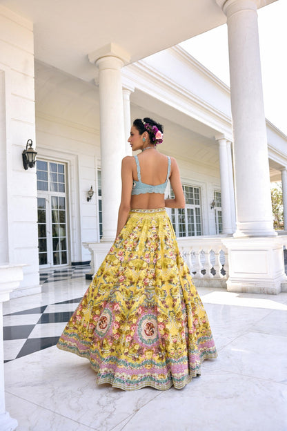 SOFIA LEHENGA SET - White Maison de Couture