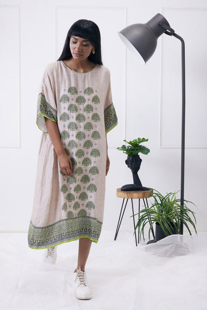 ELA PRINTED KIMONO DRESS