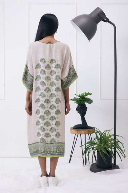 ELA PRINTED KIMONO DRESS