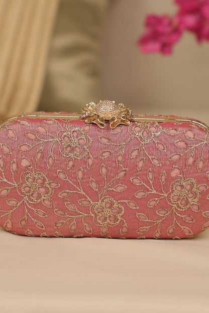 TARANG CUTWORK CAPSULE CLUTCH - White Maison de Couture