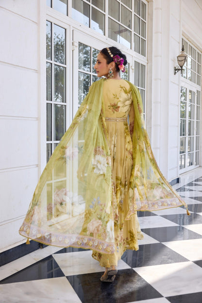 TARINI ANARKALI SET - White Maison de Couture