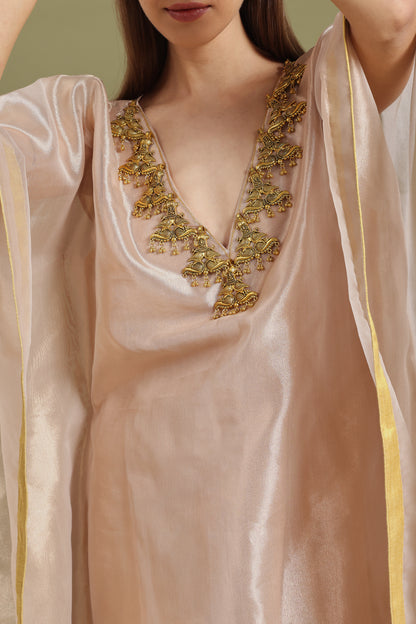 BLUSH NUDE MAYURA KAFTAAN