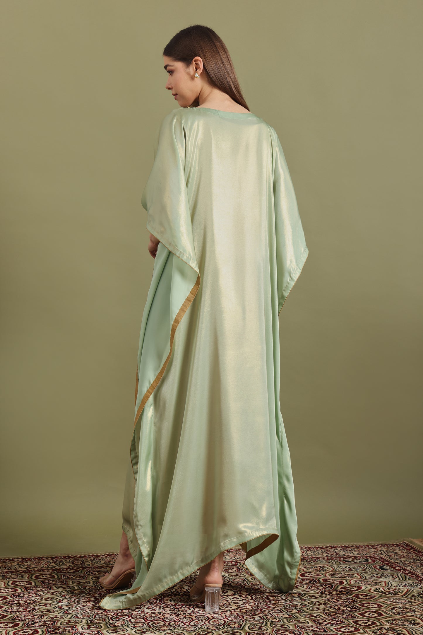 PISTACHIO GREEN MAYURA KAFTAAN