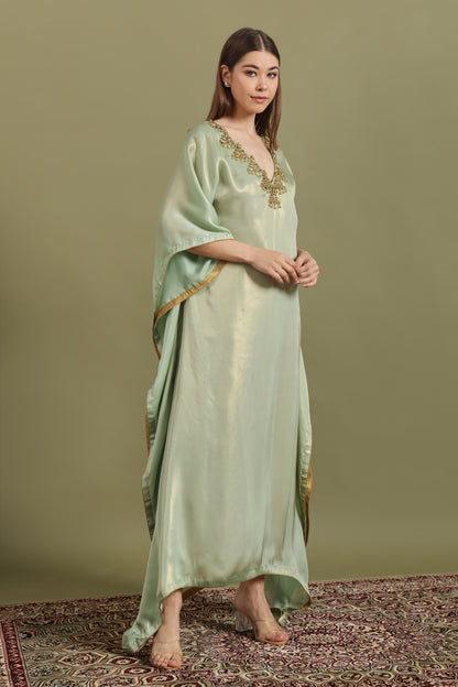 PISTACHIO GREEN MAYURA KAFTAAN