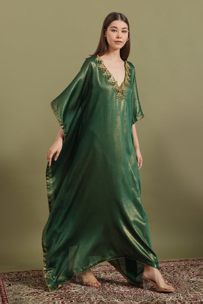 EMERALD GREEN MAYURA KAFTAAN