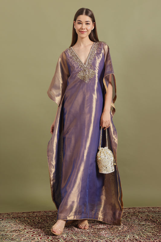 LAVENDER GOLD MAYURA KAFTAAN