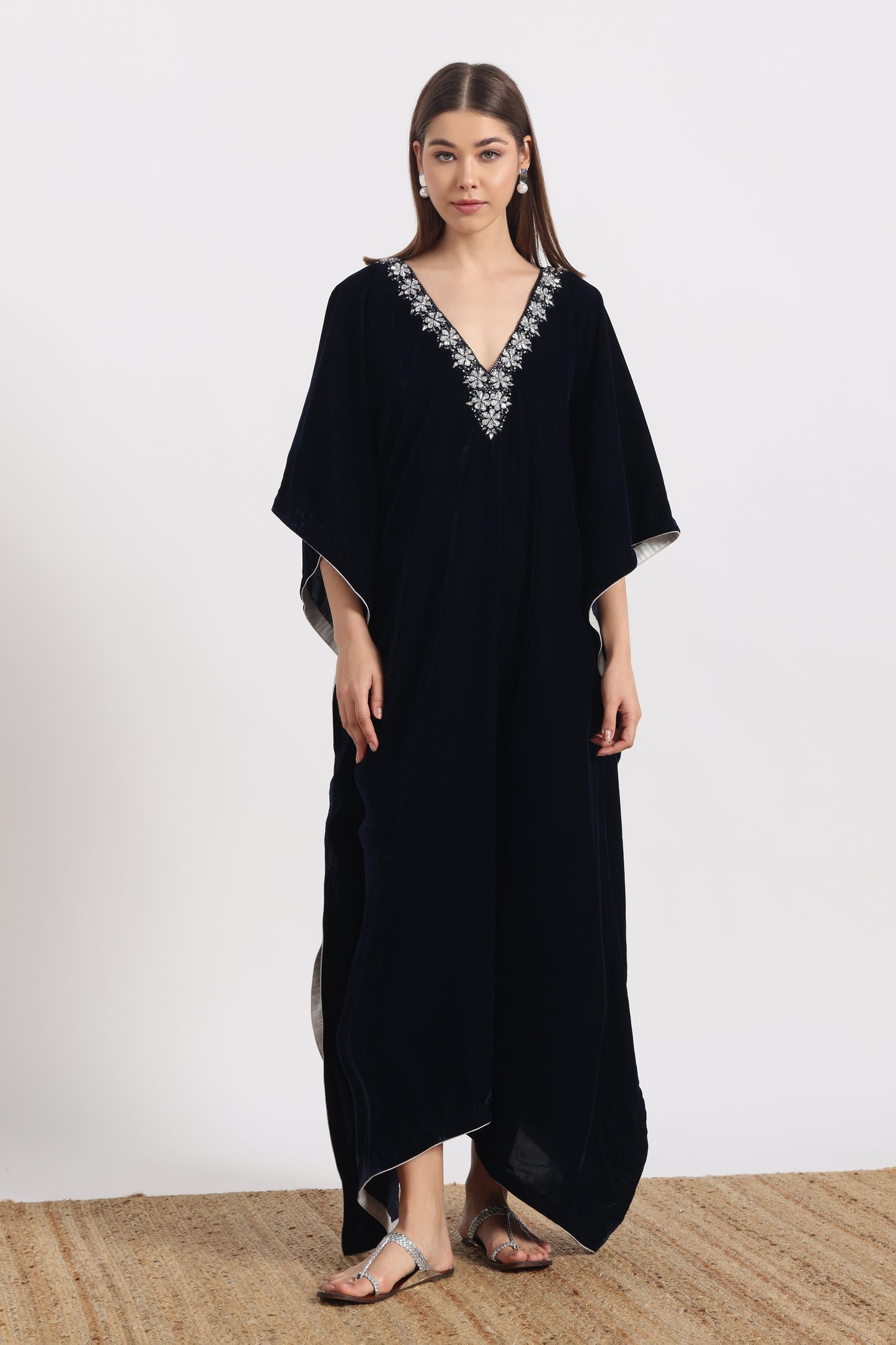 ROYAL BLUE MAYURA KAFTAAN