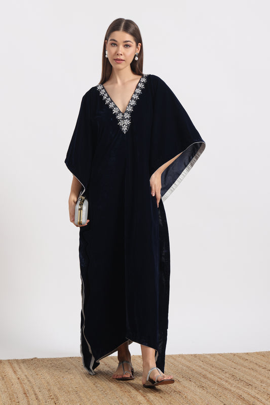 ROYAL BLUE MAYURA KAFTAAN
