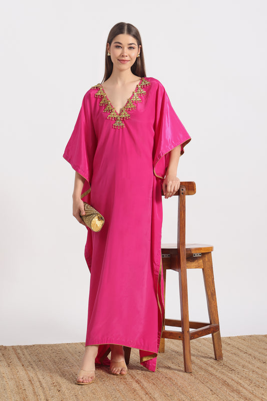 FUSCHIA PINK MAYURA KAFTAAN