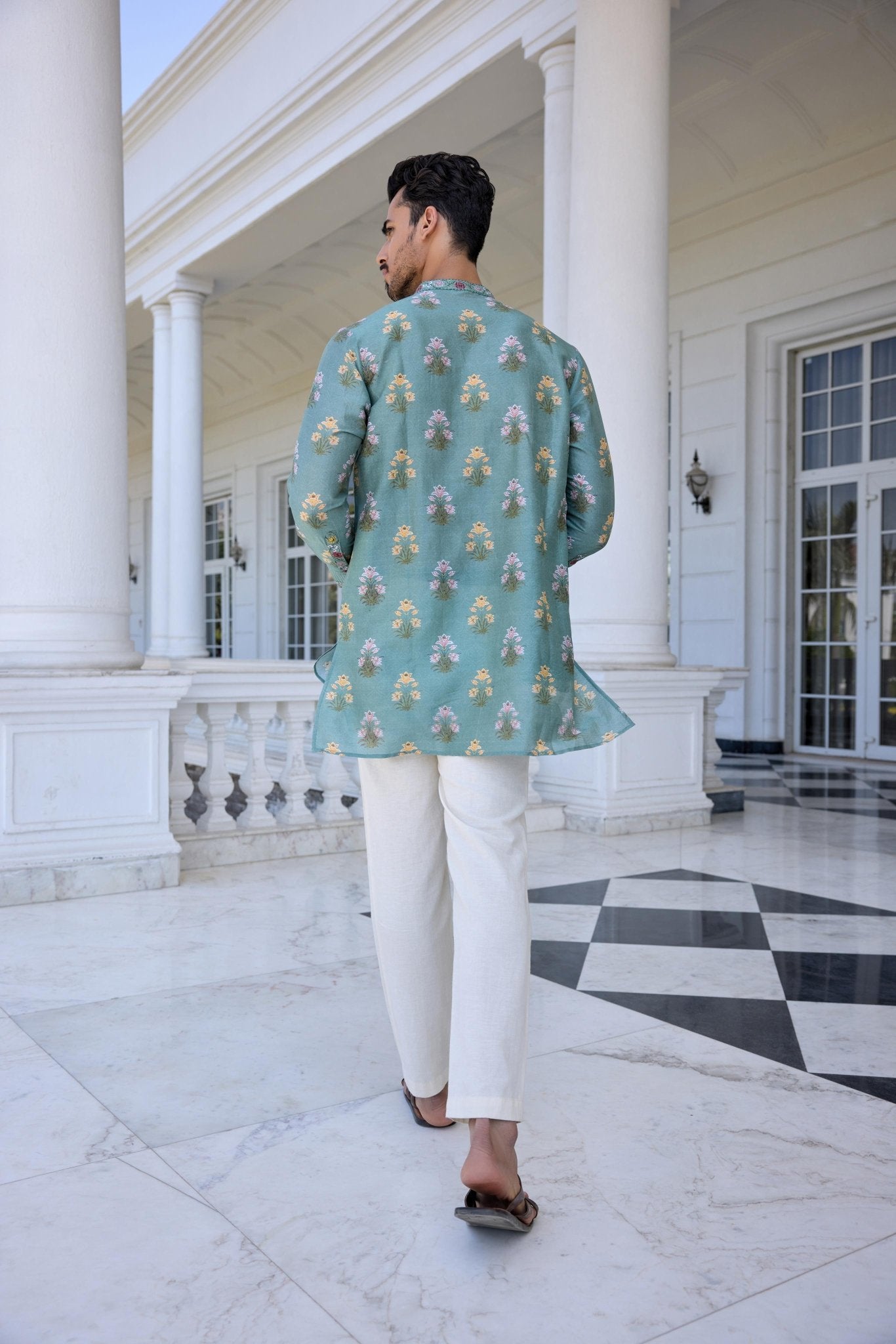 YASIR KURTA SET - White Maison de Couture