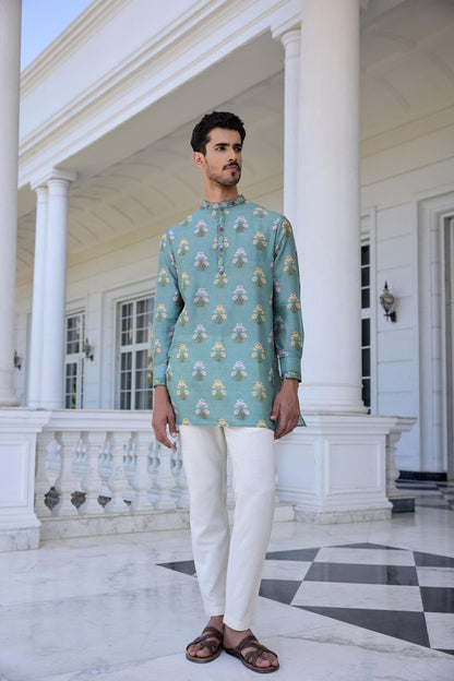 YASIR KURTA SET - White Maison de Couture