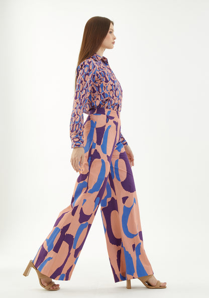 BLUE, ORANGE AND INDIGO PANTS