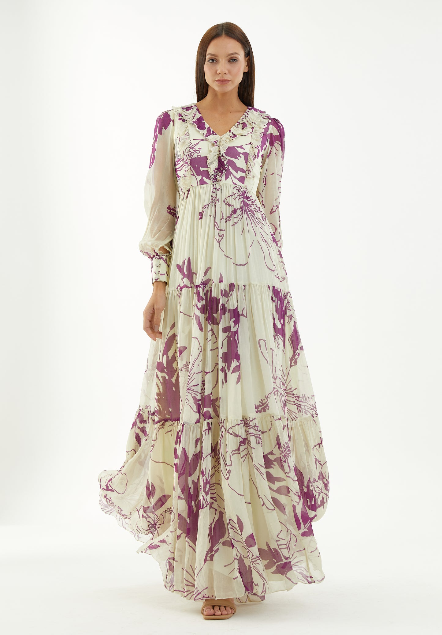 FLORAL LONG DRESS