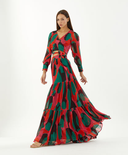 ABSTRACT LAYER SKIRT