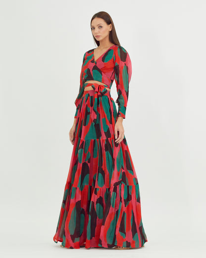 ABSTRACT LAYER SKIRT